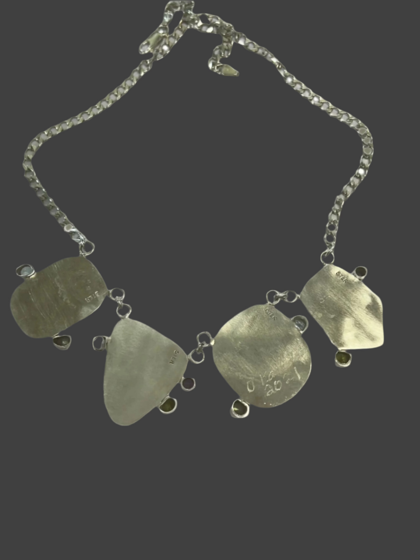 Blingy Lepidolite and Gemstone Necklace