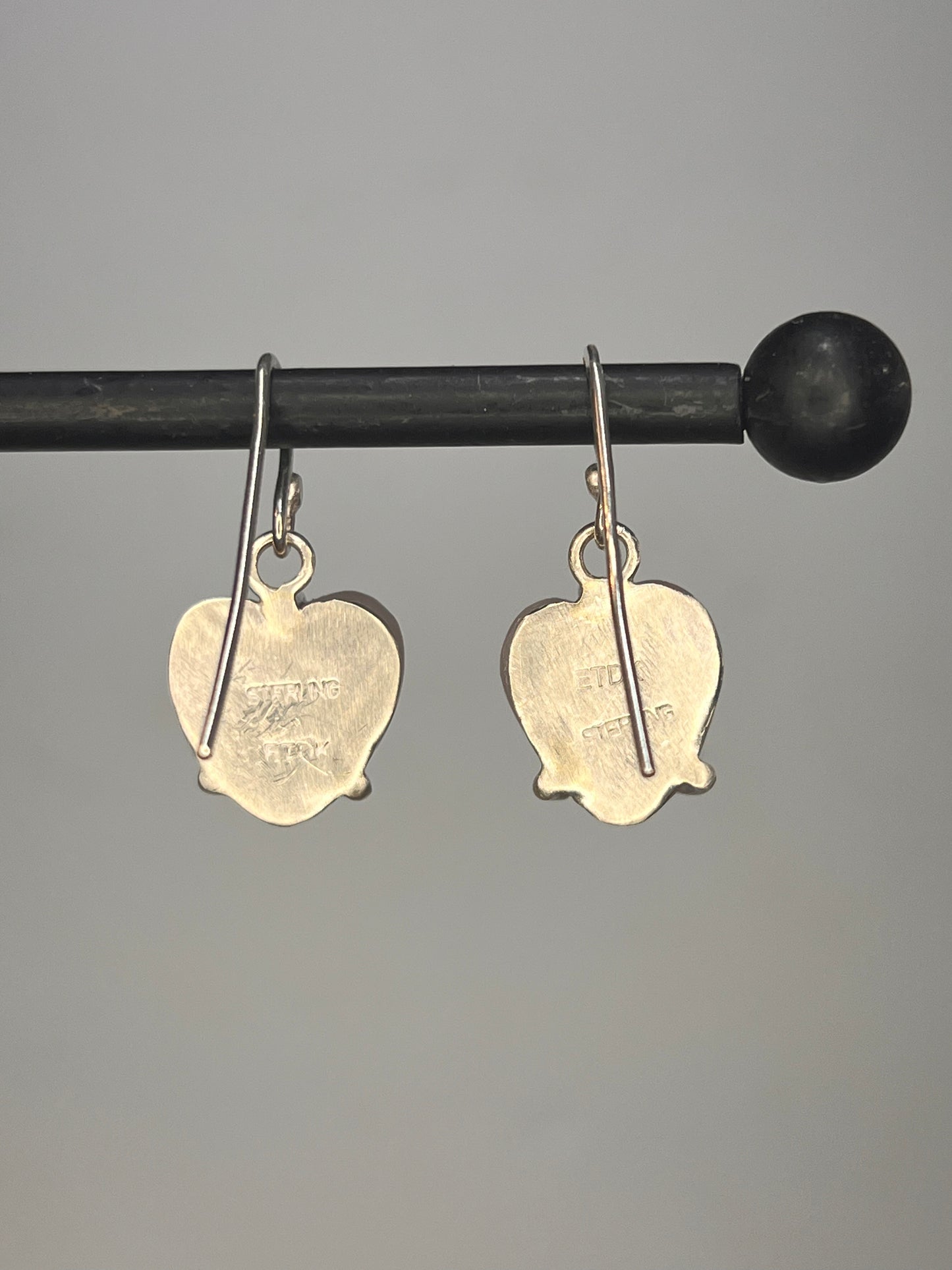 Rose Quartz Heart Earrings