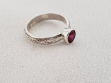 Ruby and Sterling Ring size 5 1/2