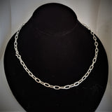 Argentium Sterling Silver Hand Fabricated Chain, 16 gauge or 18 Gauge, Made to Order