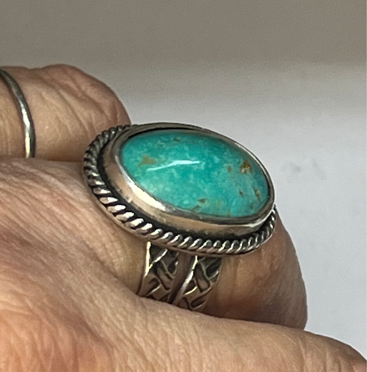 Turquoise Statement Ring Size 7