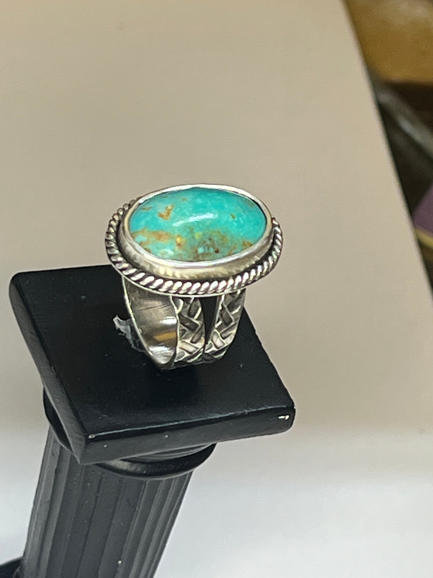 Turquoise Statement Ring Size 7