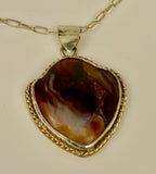 Distressed Agate pendant