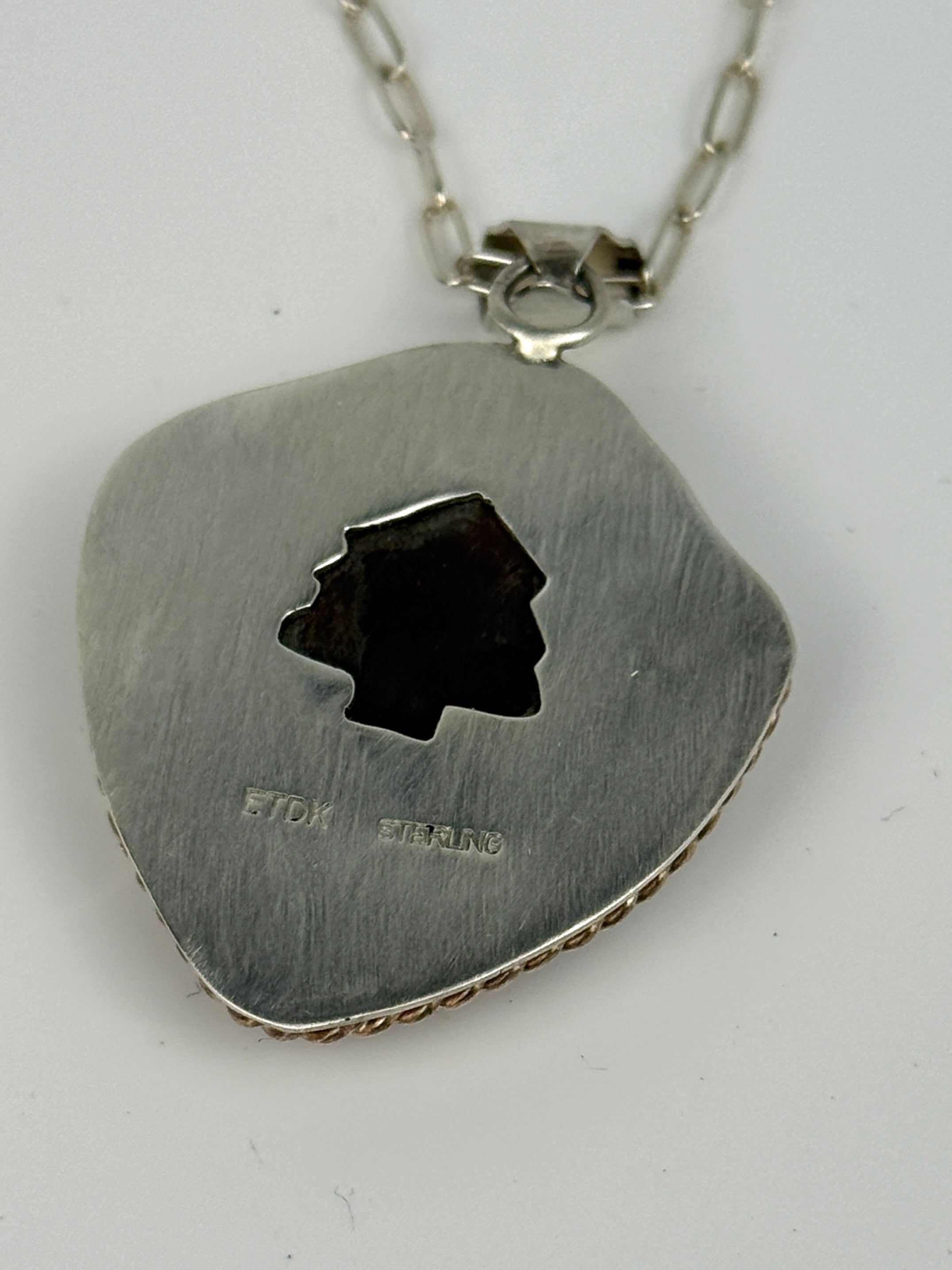 Distressed Agate pendant