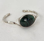 Malachite and Sterling Cuff