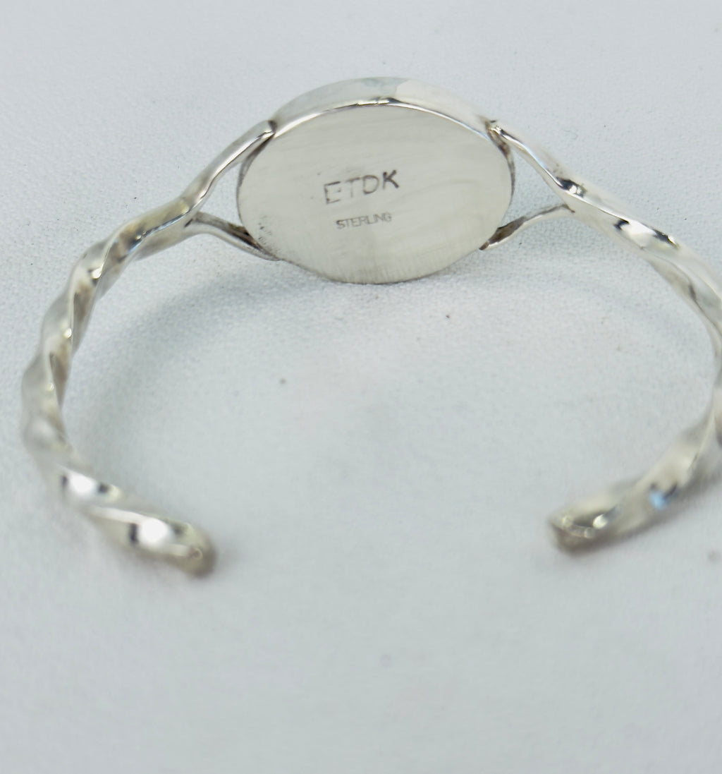 Malachite and Sterling Cuff