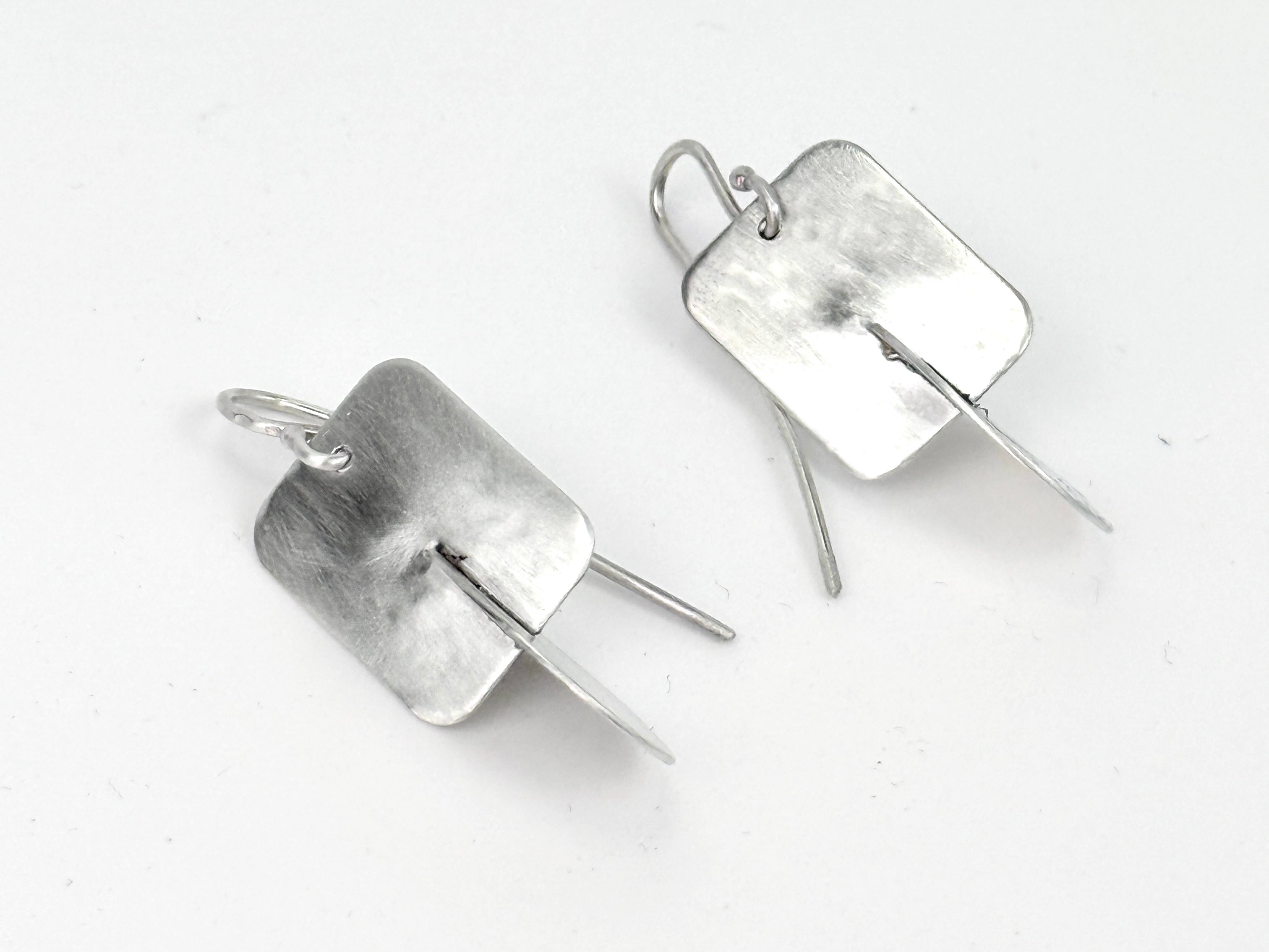 Small Three Dimensional Earrings