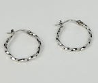 Classic Sterling Silver Square  Wire Hoops # 1