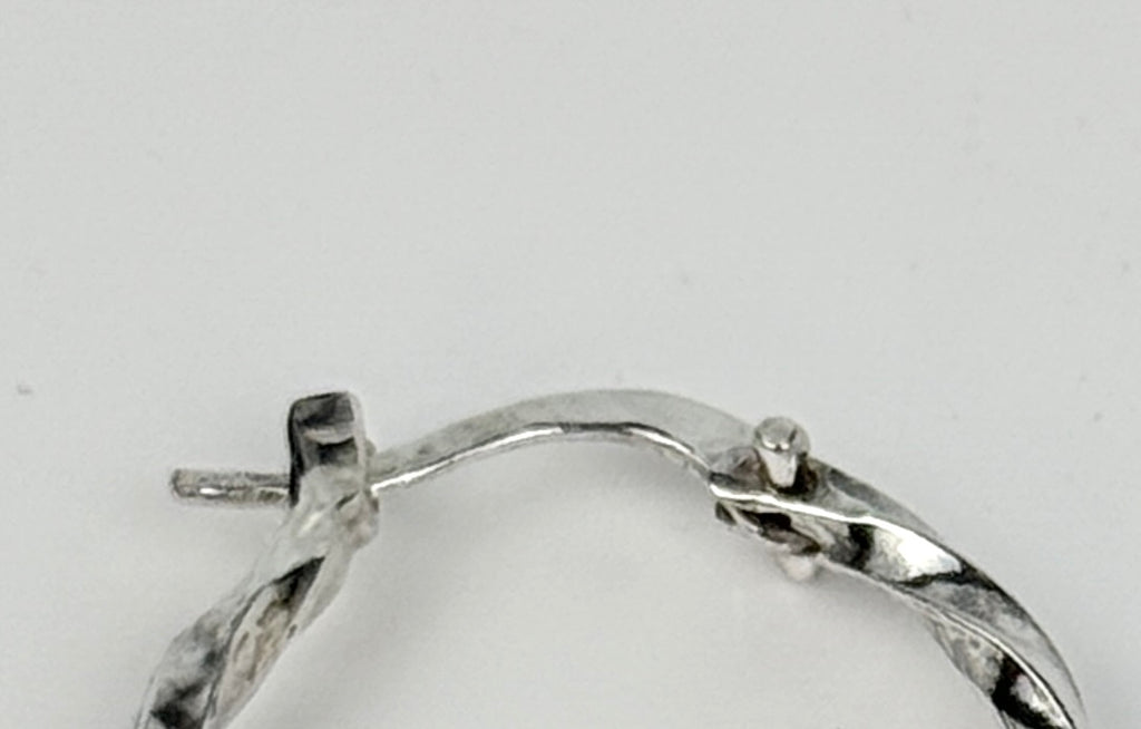 Classic Sterling Silver Square  Wire Hoops # 1