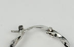 Classic Sterling Silver Square  Wire Hoops # 1