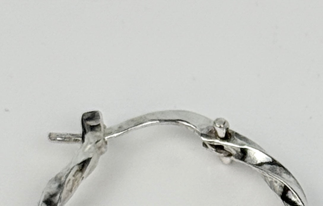Classic Sterling Silver Square  Wire Hoops # 1