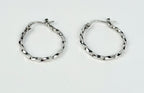 Classic Sterling Silver Square  Wire Hoops # 1