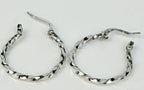 Classic Sterling Silver Square  Wire Hoops # 1