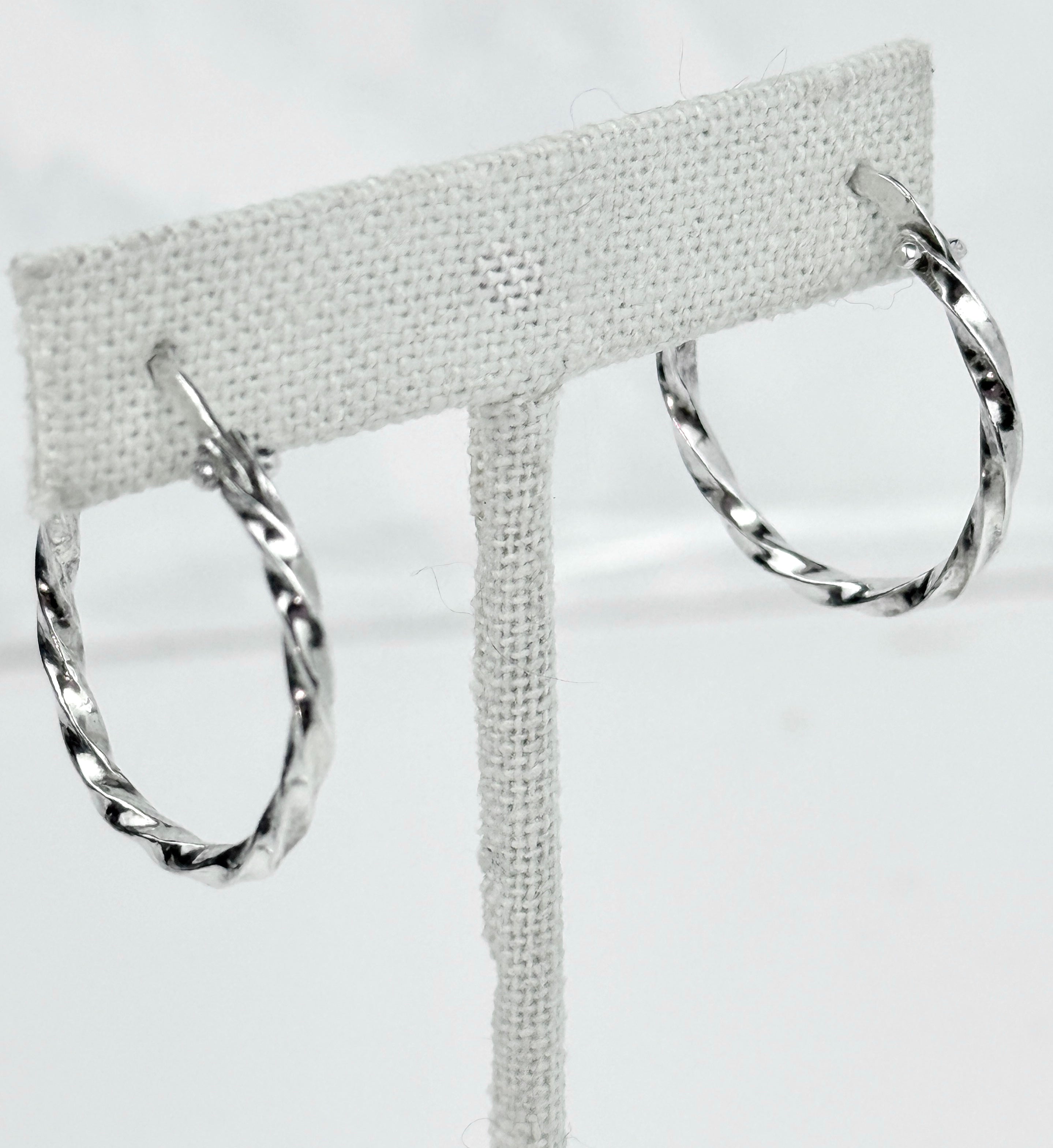 Classic Sterling Silver Square  Wire Hoops # 1