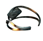 Tiger Eye and Oxidized Sterling Silver Cuff