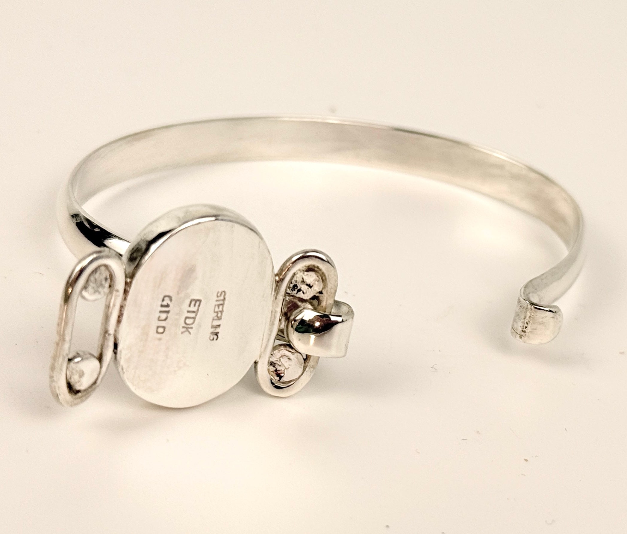 Blue Chalcedony and Sterling Silver Bracelet