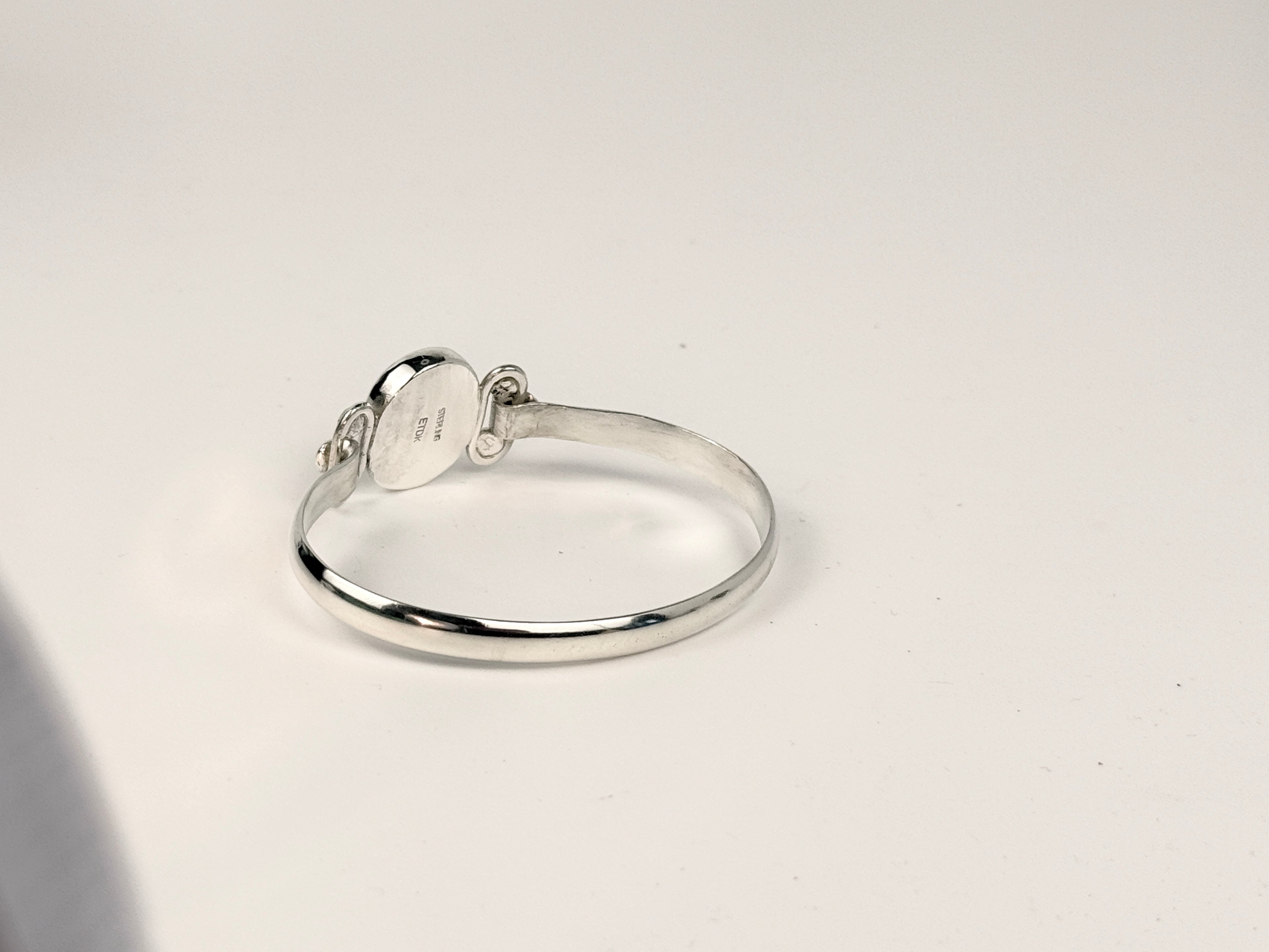 Blue Chalcedony and Sterling Silver Bracelet