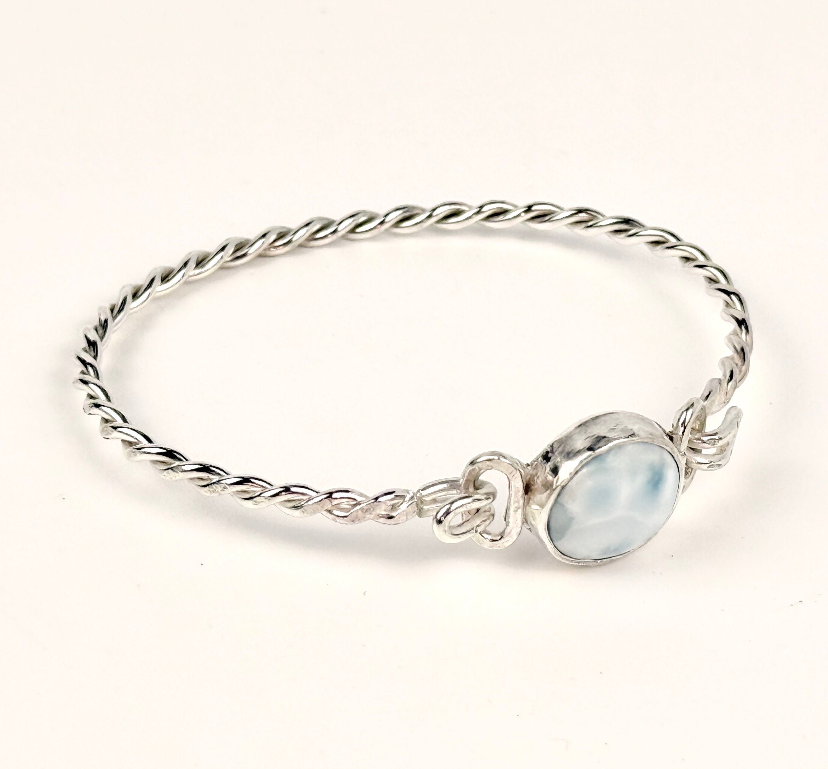 Sterling Silver and Larimar Bracelet