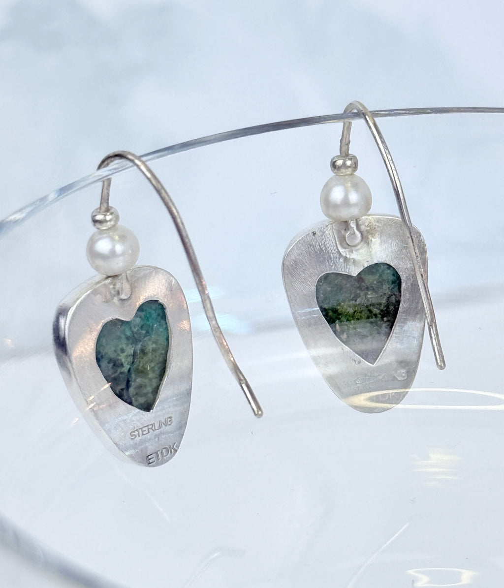 Eilat Stone and Pearl Earrings