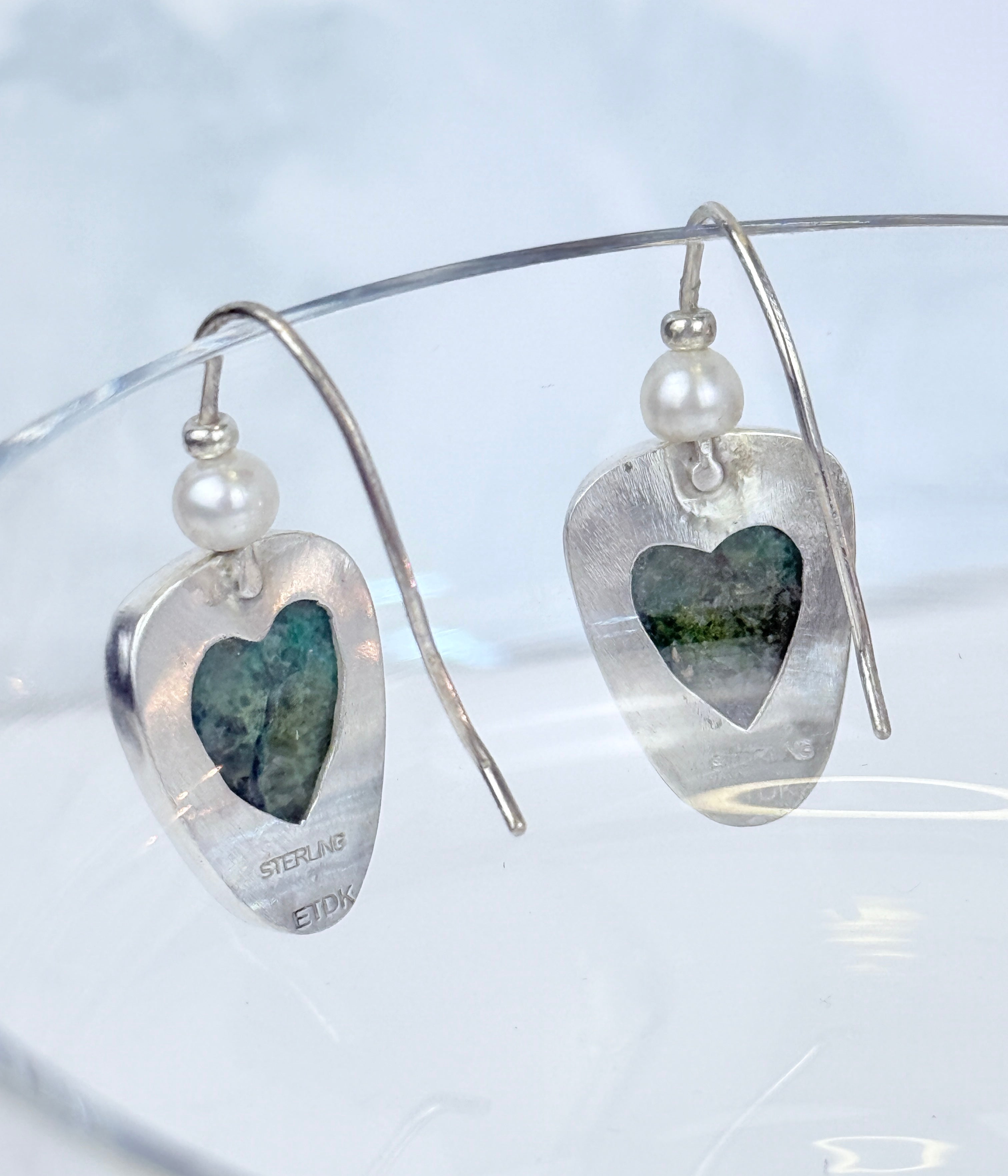 Eilat Stone and Pearl Earrings