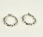 Classic Sterling Silver Square  Wire Hoops # 1