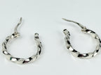 Classic Sterling Silver Square  Wire Hoops # 1