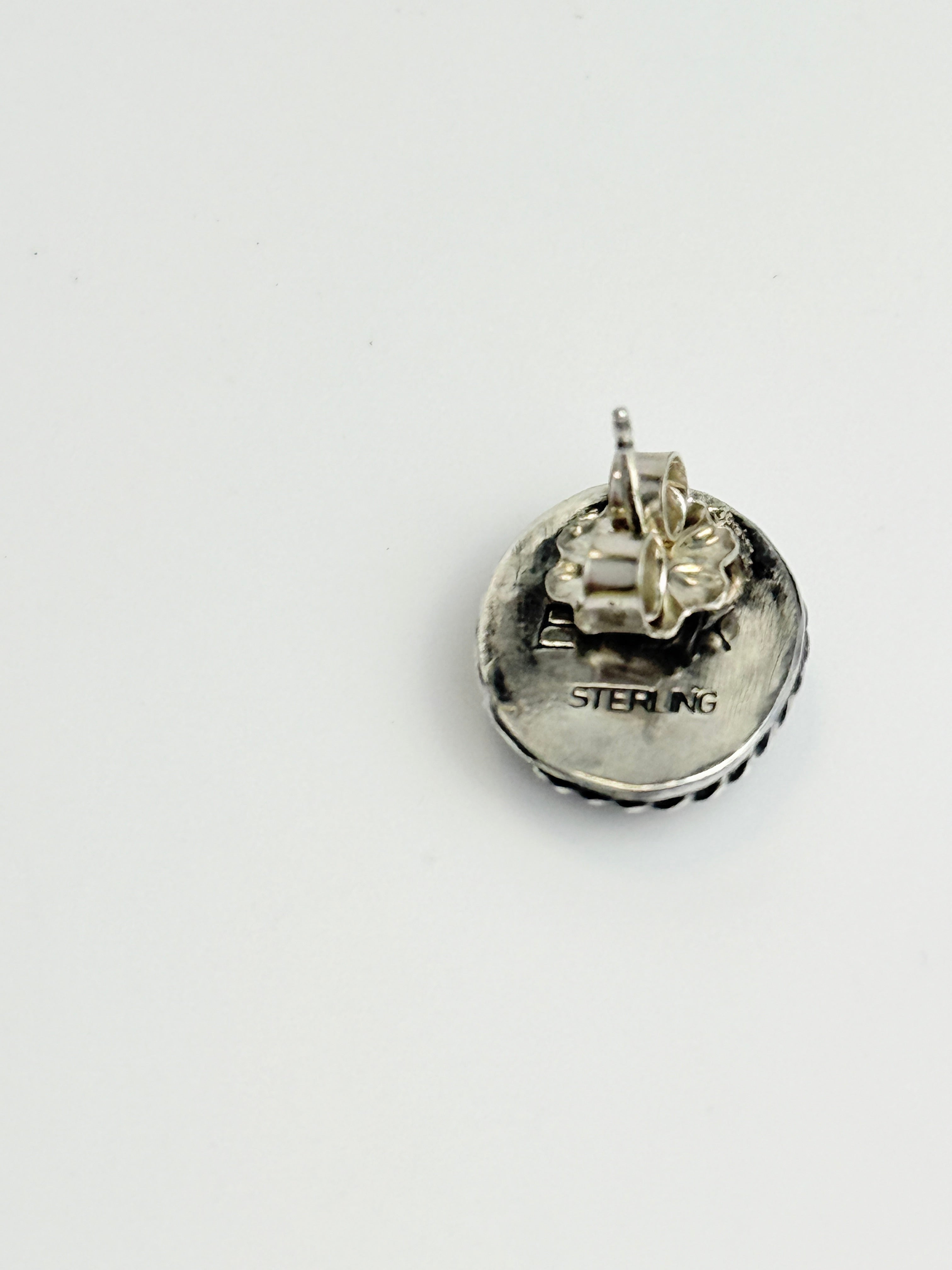 Lapis and Silver Stud Earrings