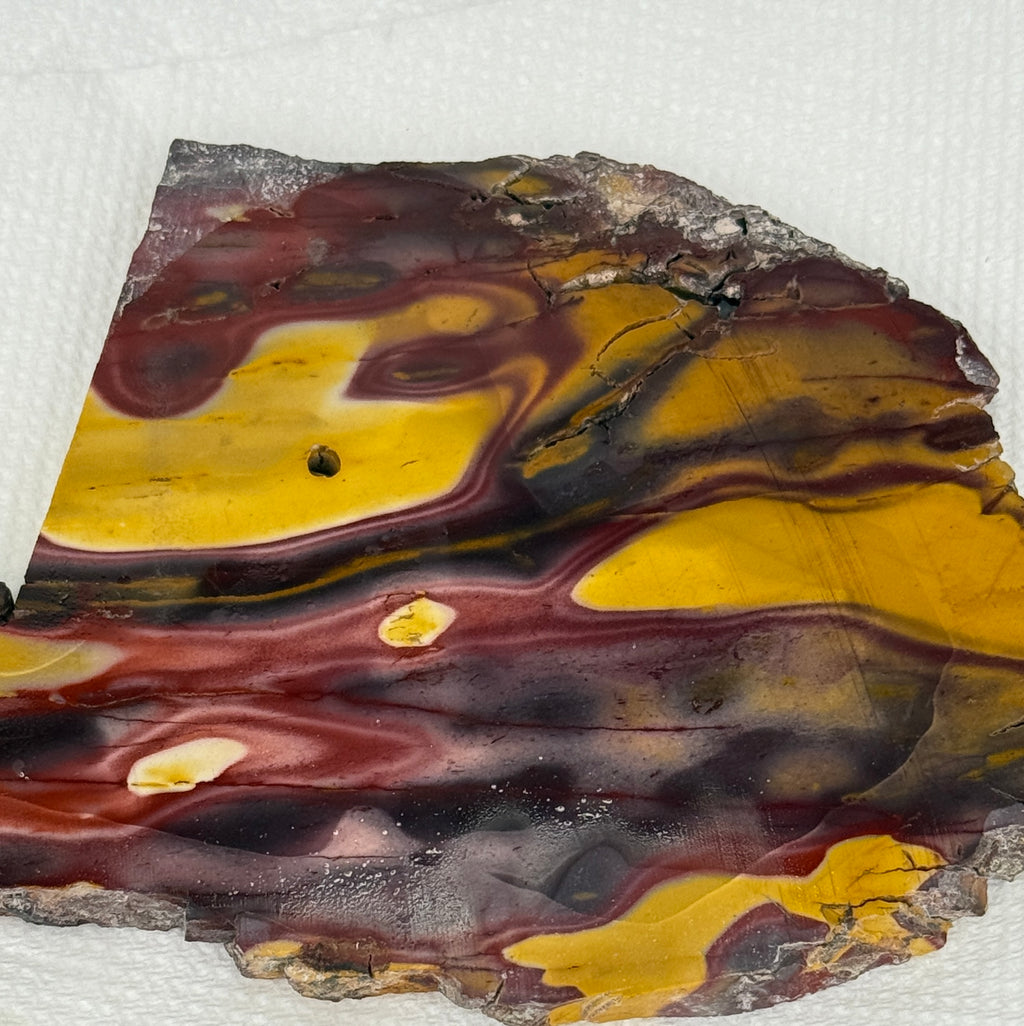 Mookaite Jasper and Silver Teardrop Earrings