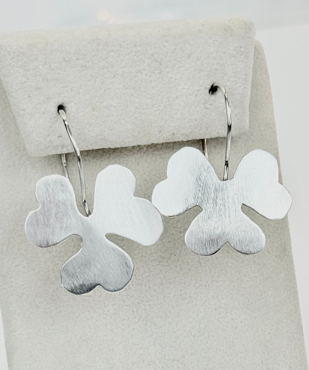 Wood Sorrel Sterling Silver Earrings