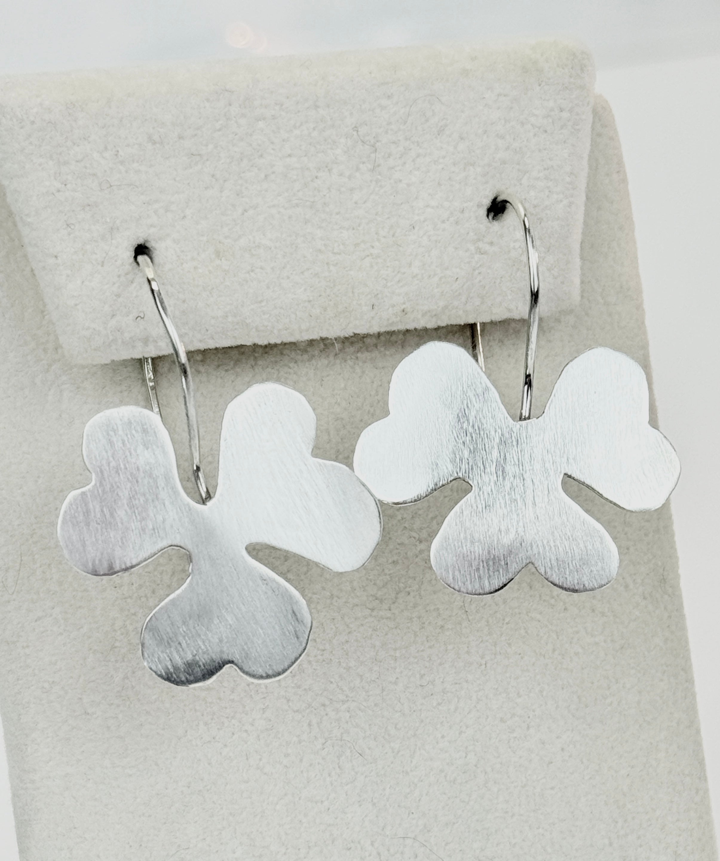 Wood Sorrel Sterling Silver Earrings