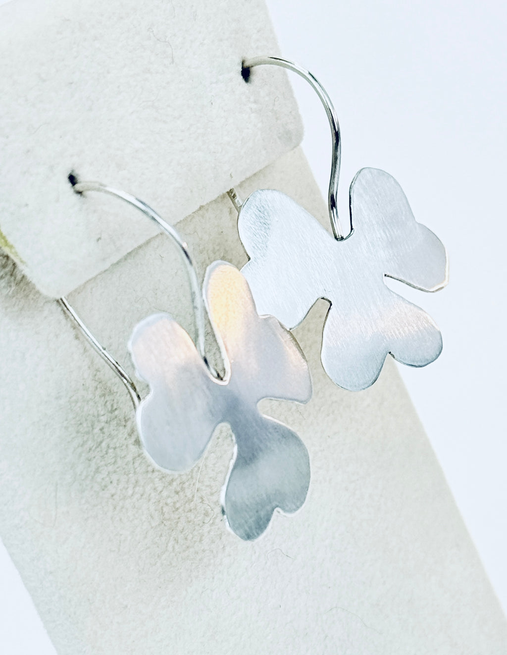 Wood Sorrel Sterling Silver Earrings