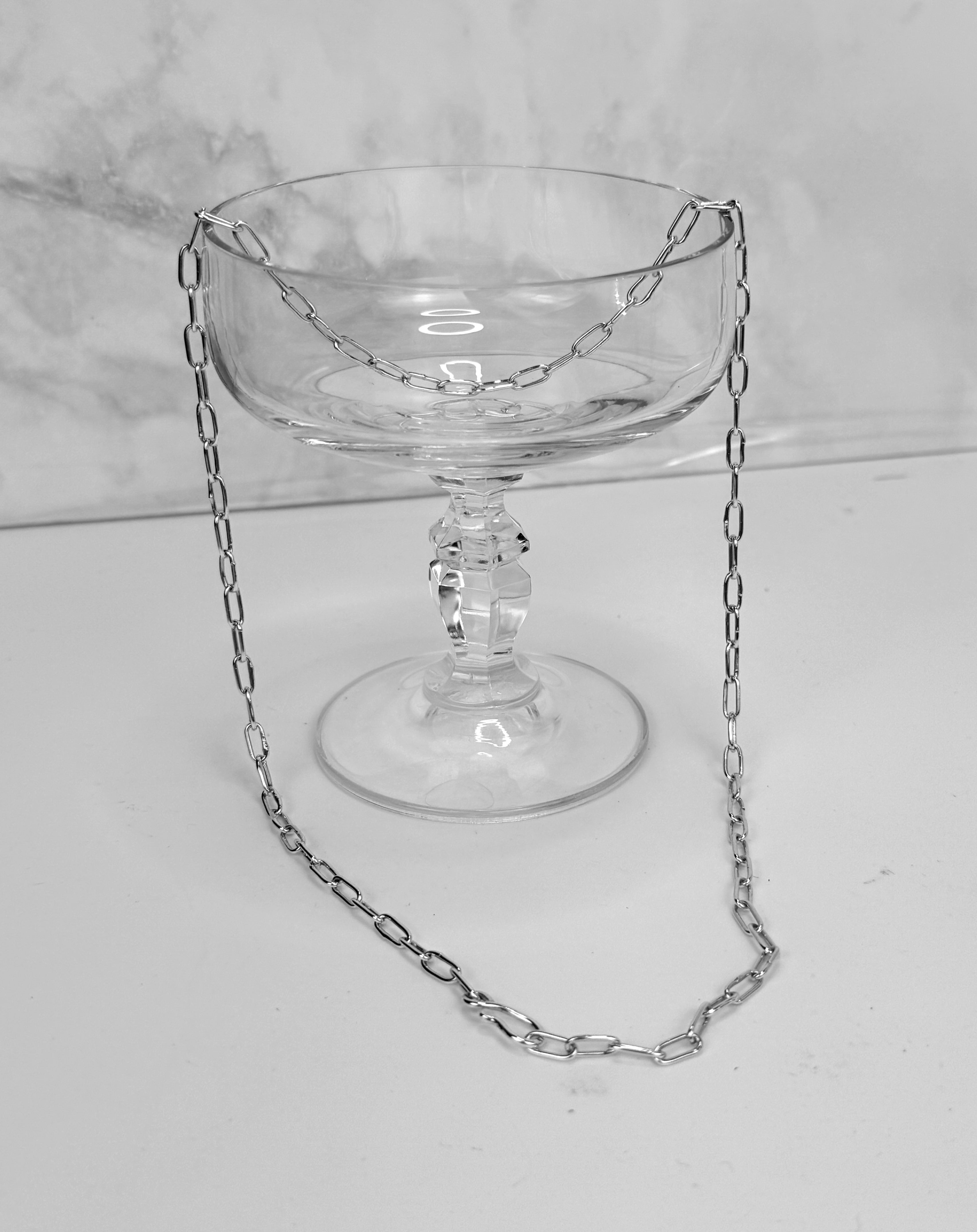 18 Gauge Handmade Argentium Sterling Silver Chain Necklace