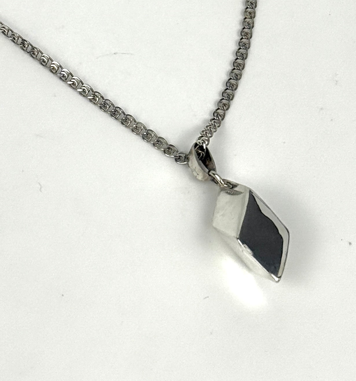 Sterling Silver Hexahedron Pendant