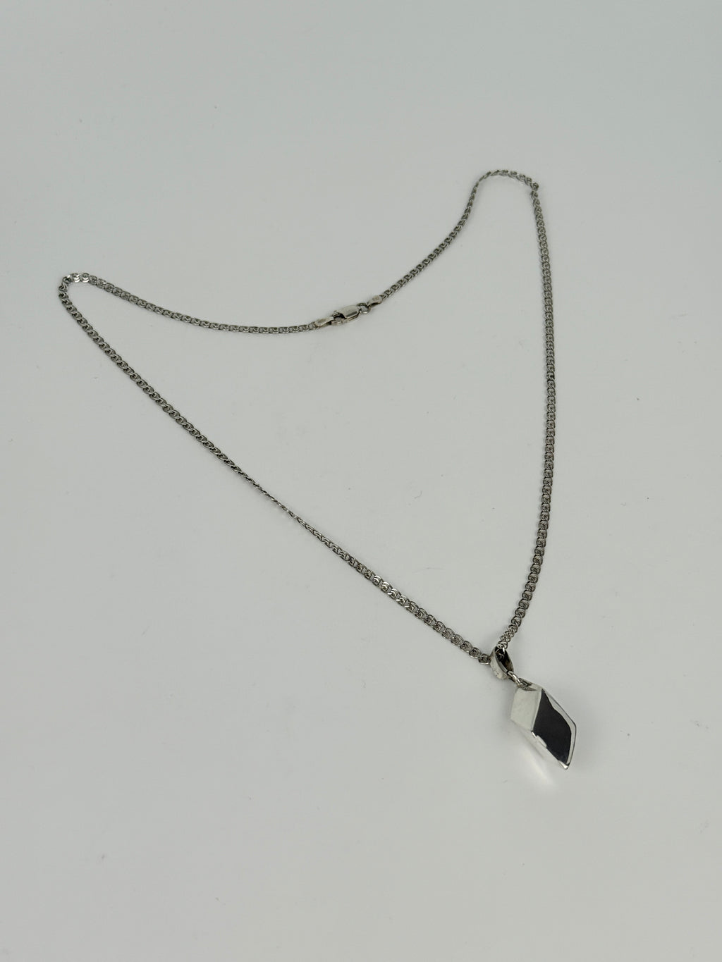 Sterling Silver Hexahedron Pendant