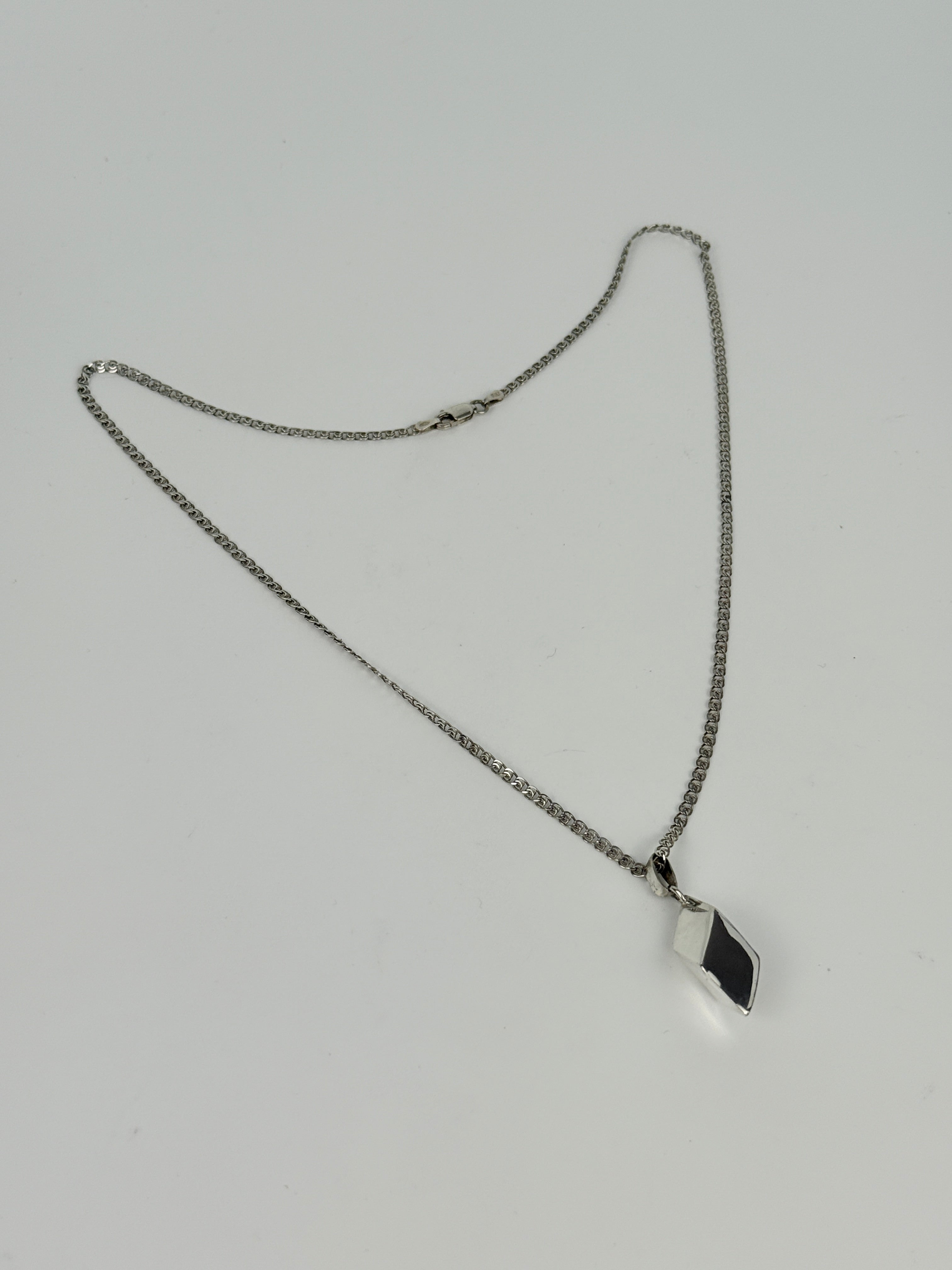 Sterling Silver Hexahedron Pendant