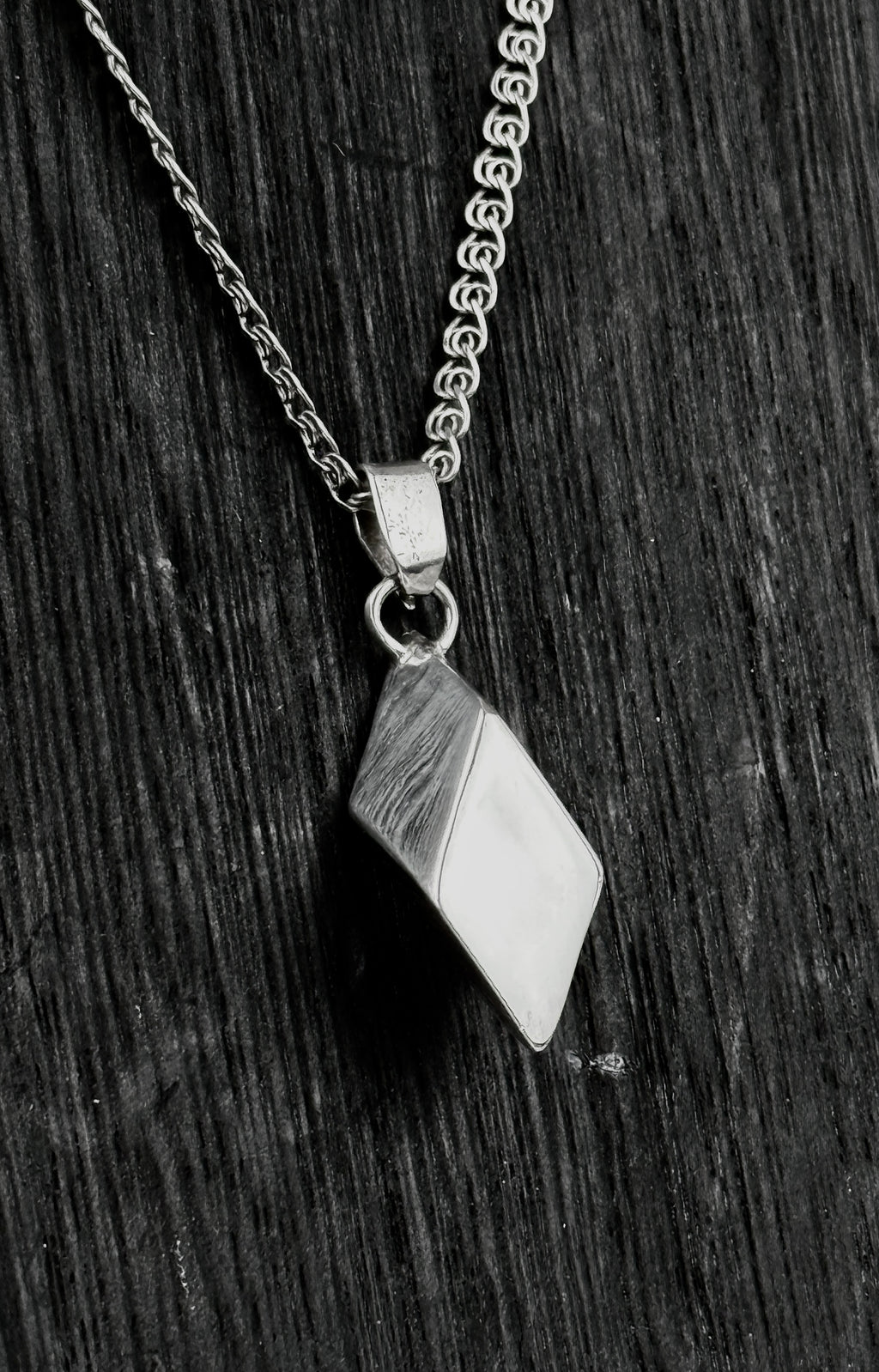 Sterling Silver Hexahedron Pendant