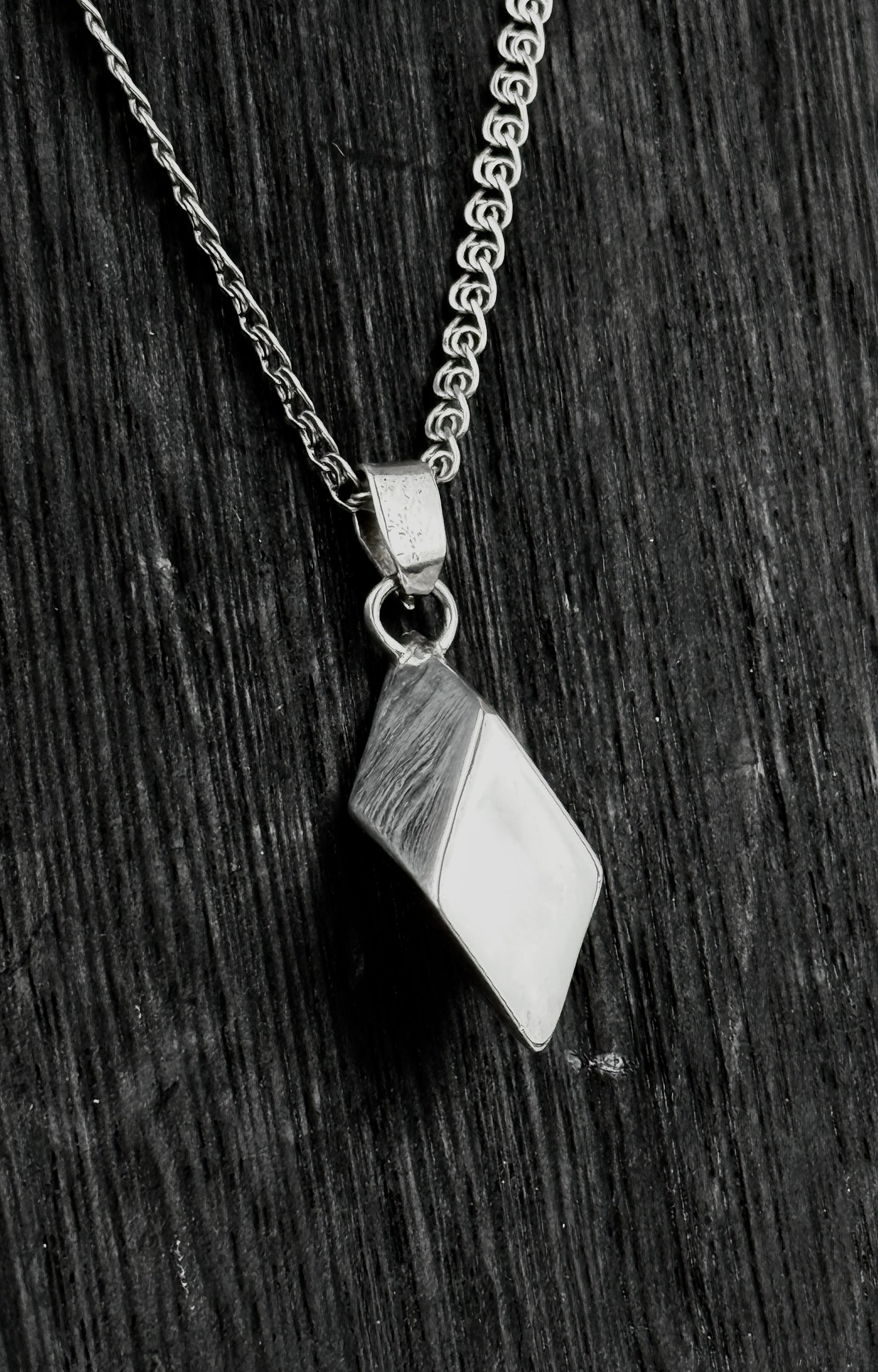 Sterling Silver Hexahedron Pendant