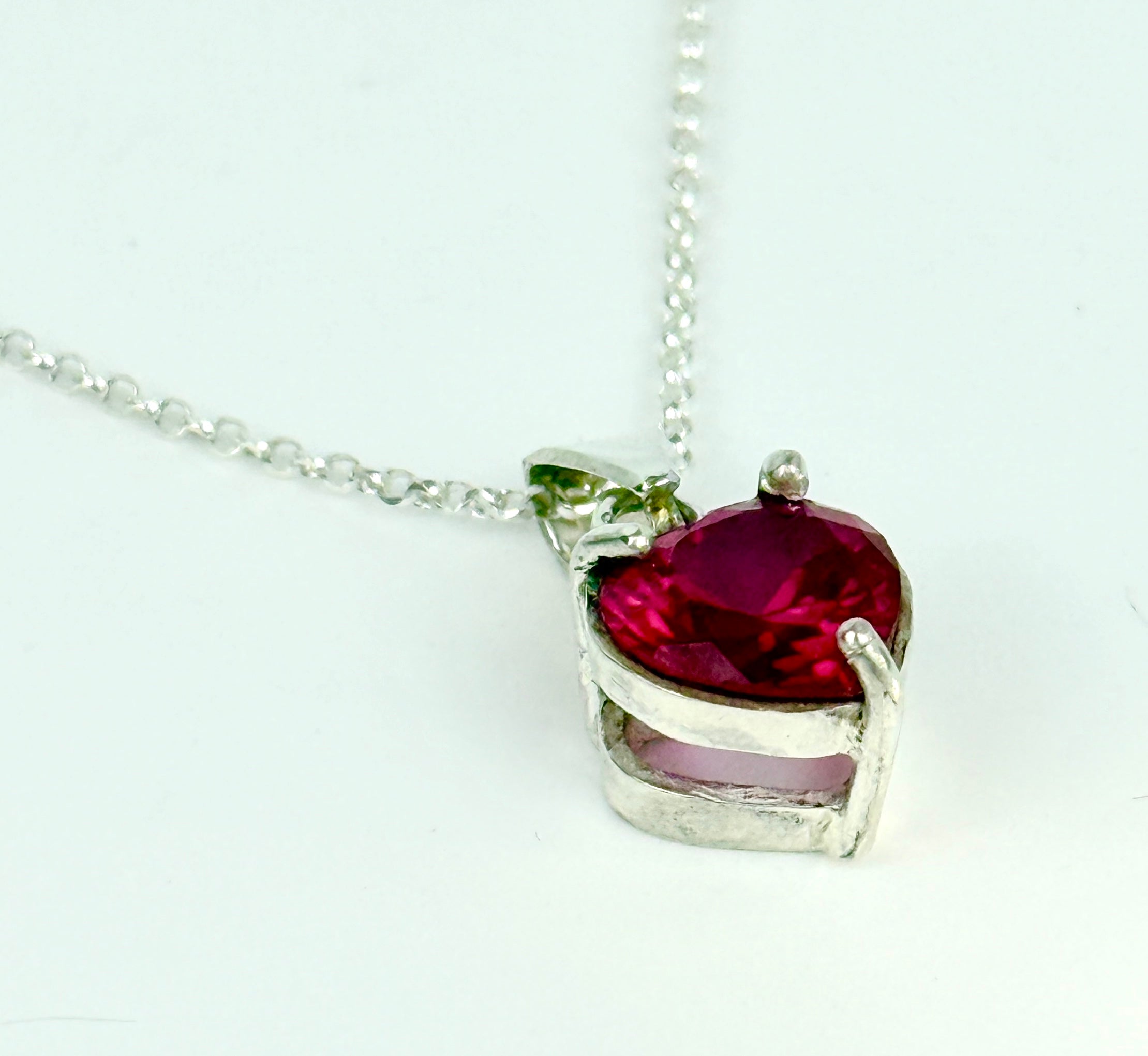 Ruby and Sterling Pendant