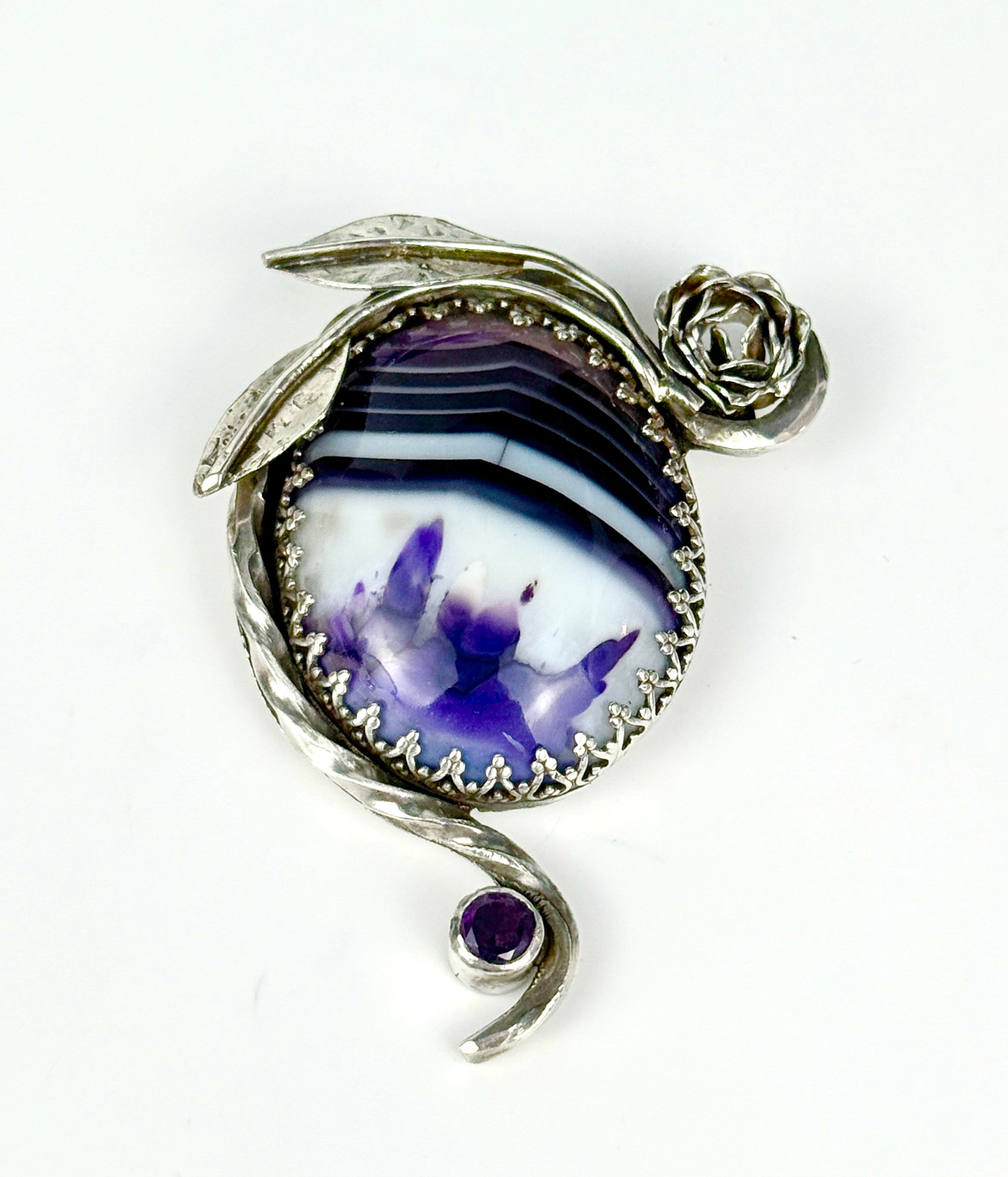 Bold and Funky Purple Pendant