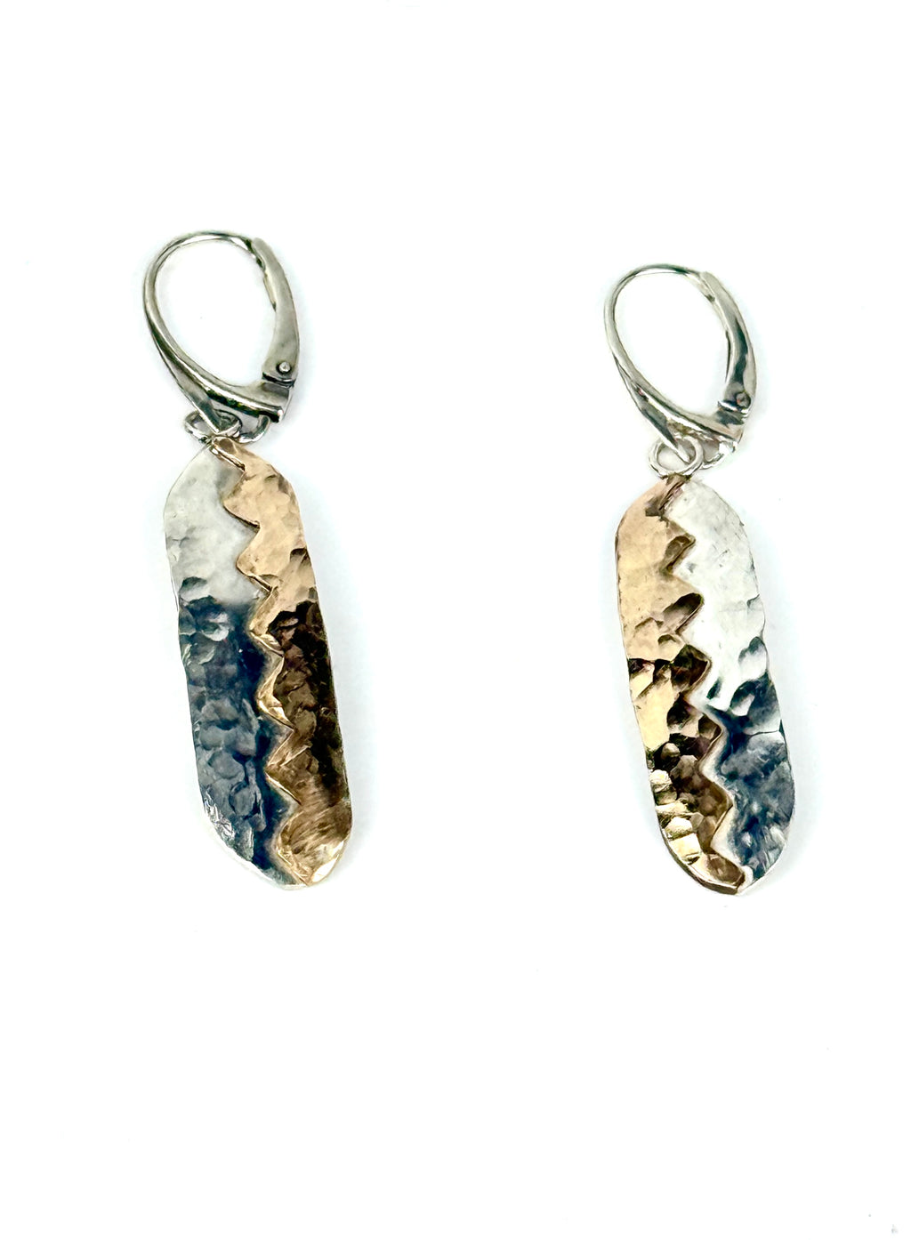 Silver and Gold Dangle Earrings