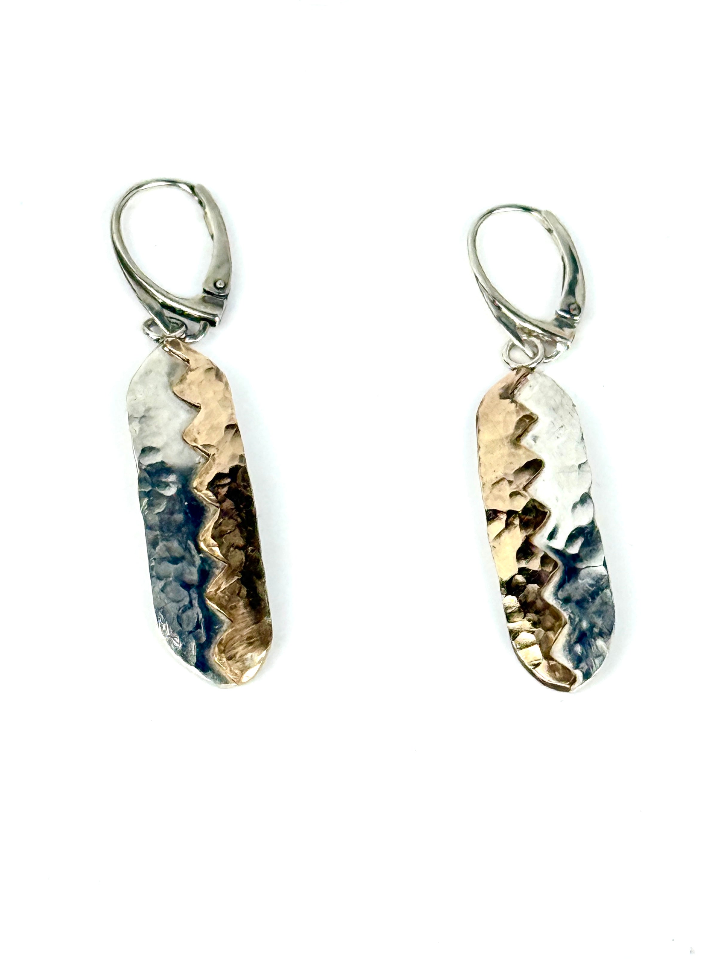 Silver and Gold Dangle Earrings
