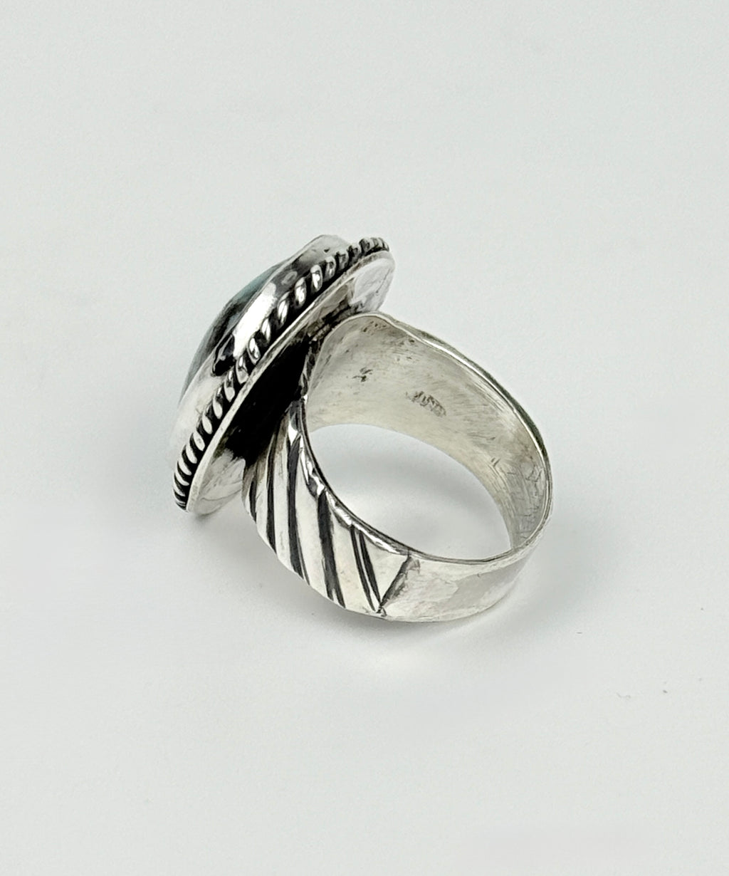 Turquoise and Silver  Ring Size  6.5