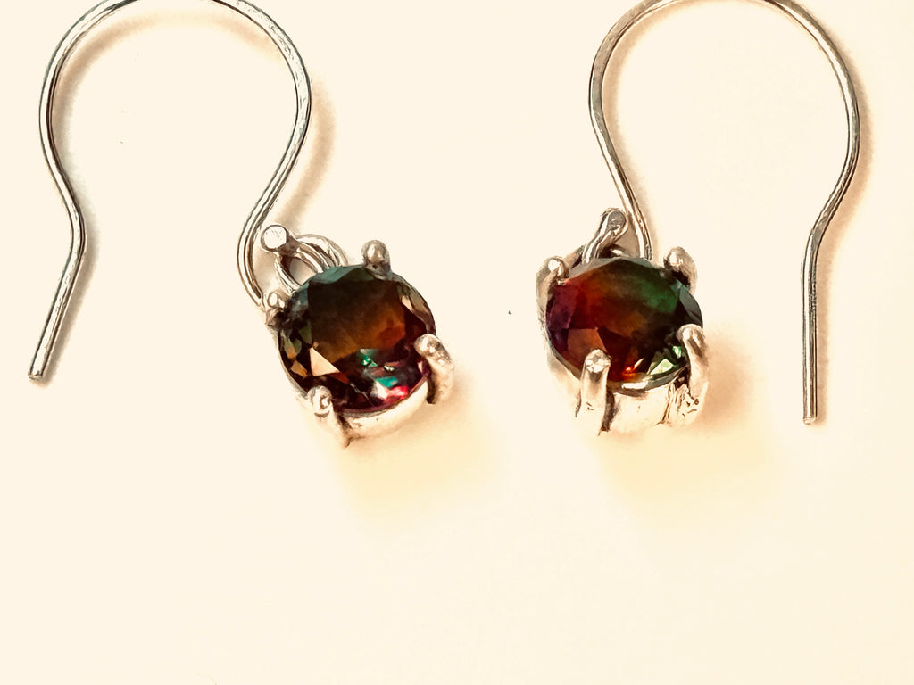 Watermelon Quartz Dangle Earrings