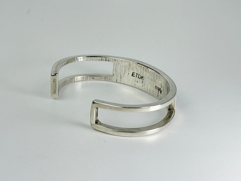 Jasper, Onyx and Sterling Cuff