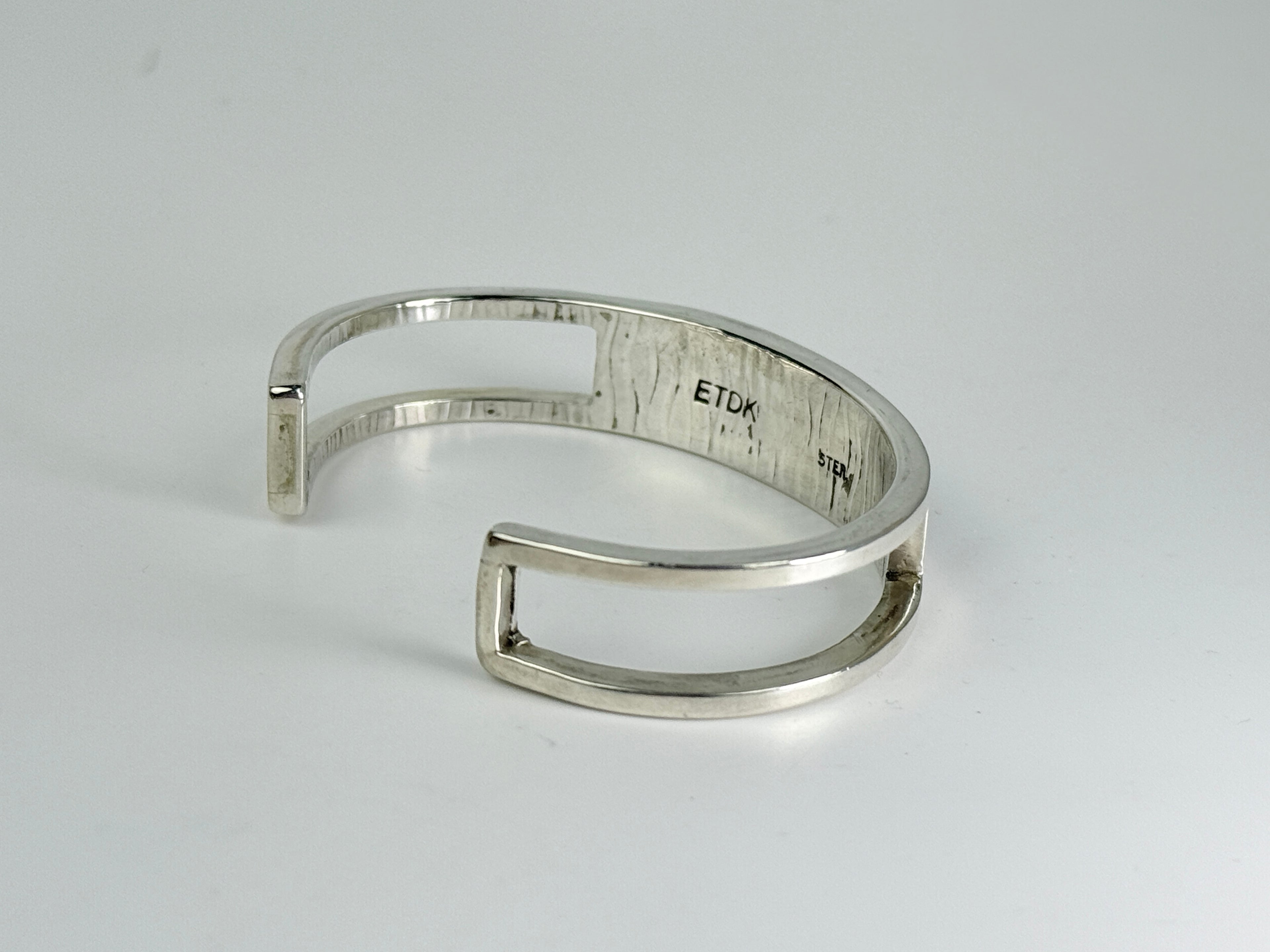 Jasper, Onyx and Sterling Cuff