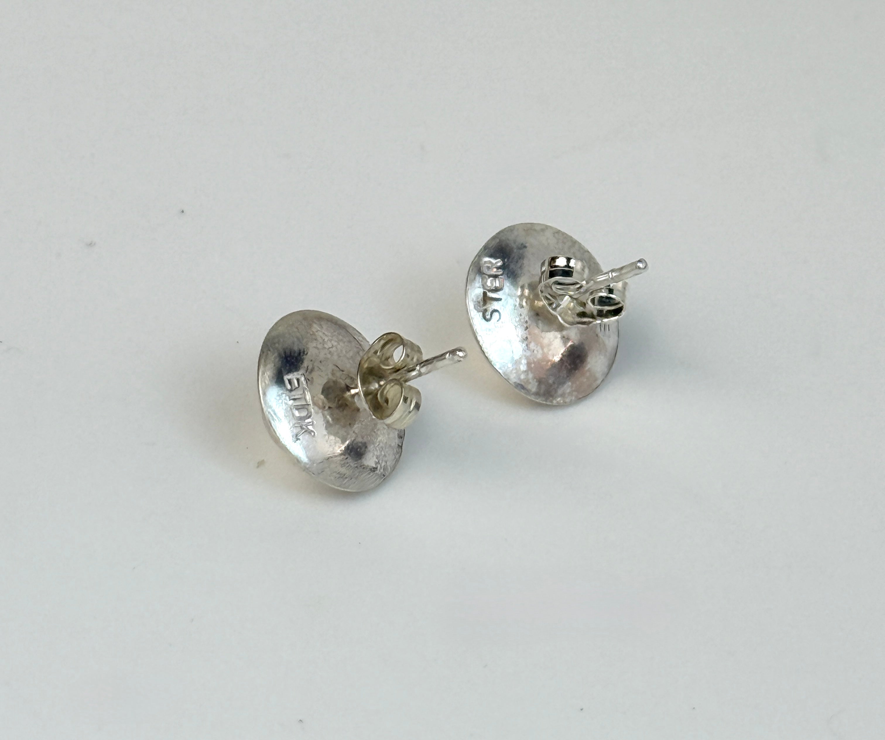 Pearl and Sterling Stud Earrings