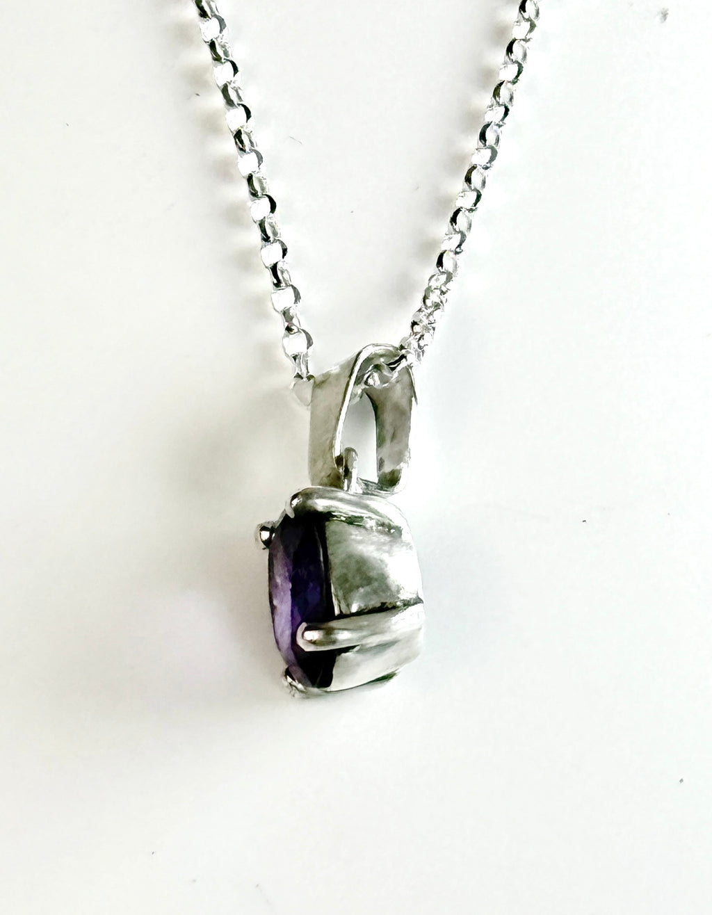Amethyst and Sterling Pendant