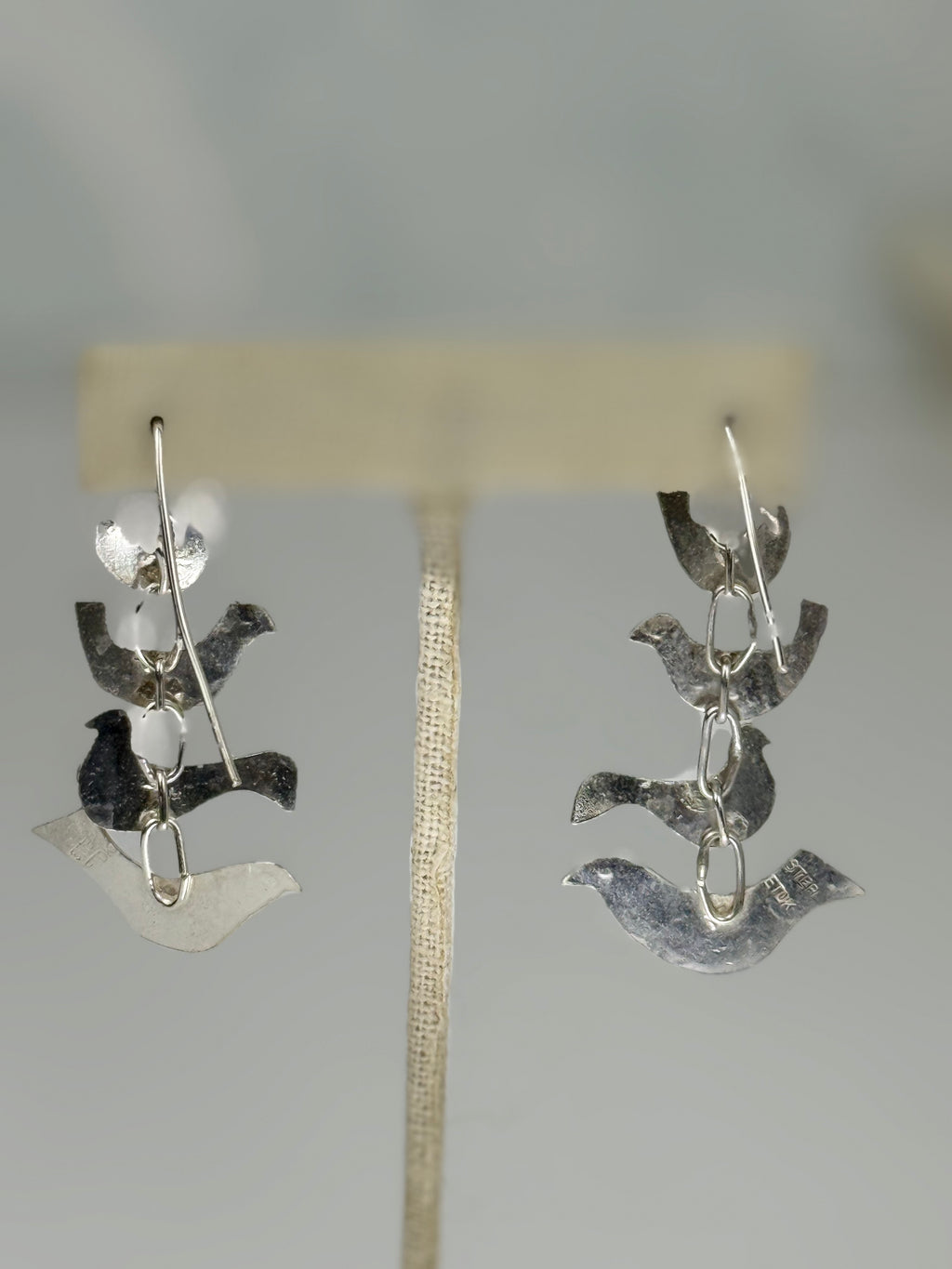 Silver Birds Earrings
