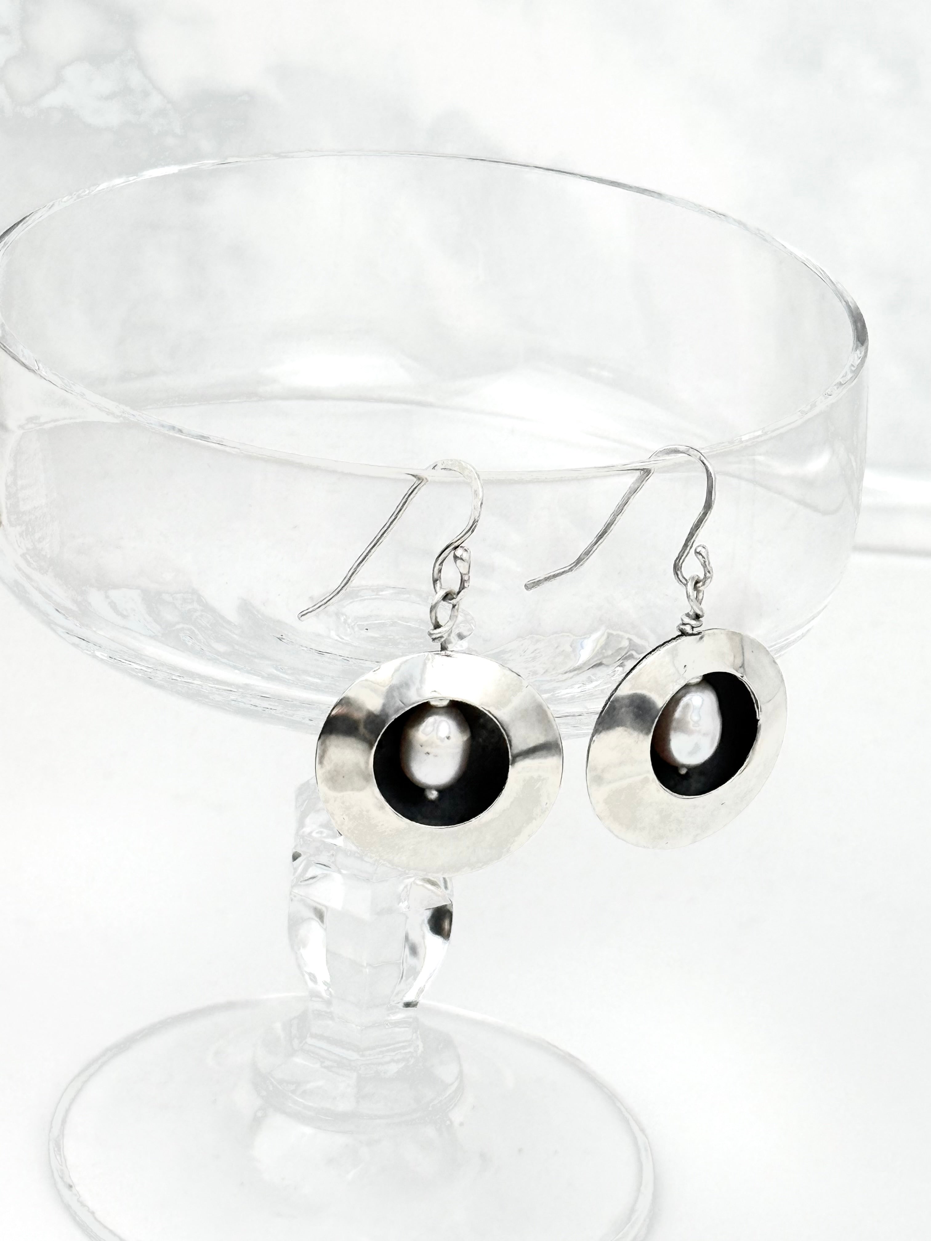 Pearl Shadowbox Earrings
