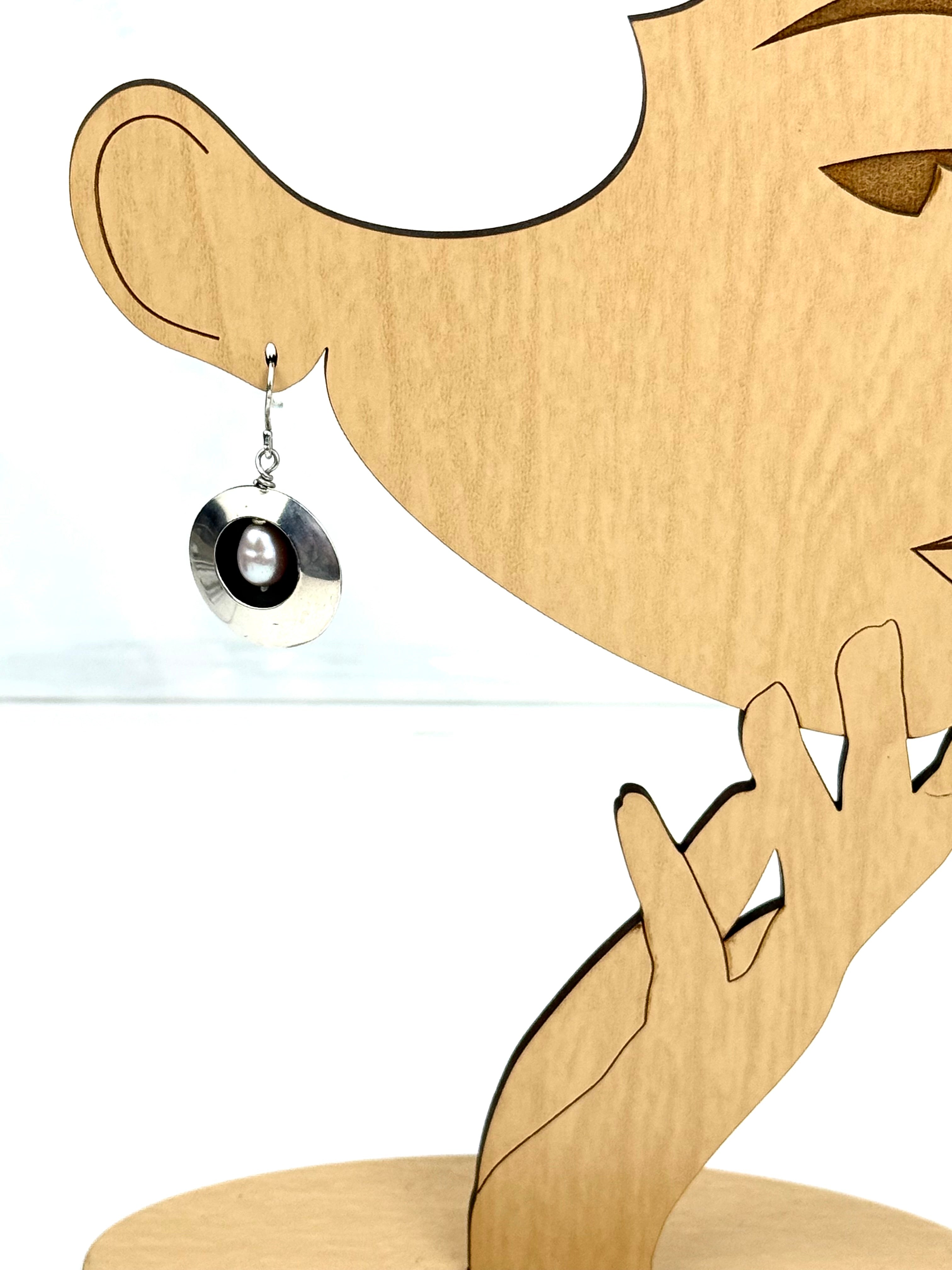 Pearl Shadowbox Earrings